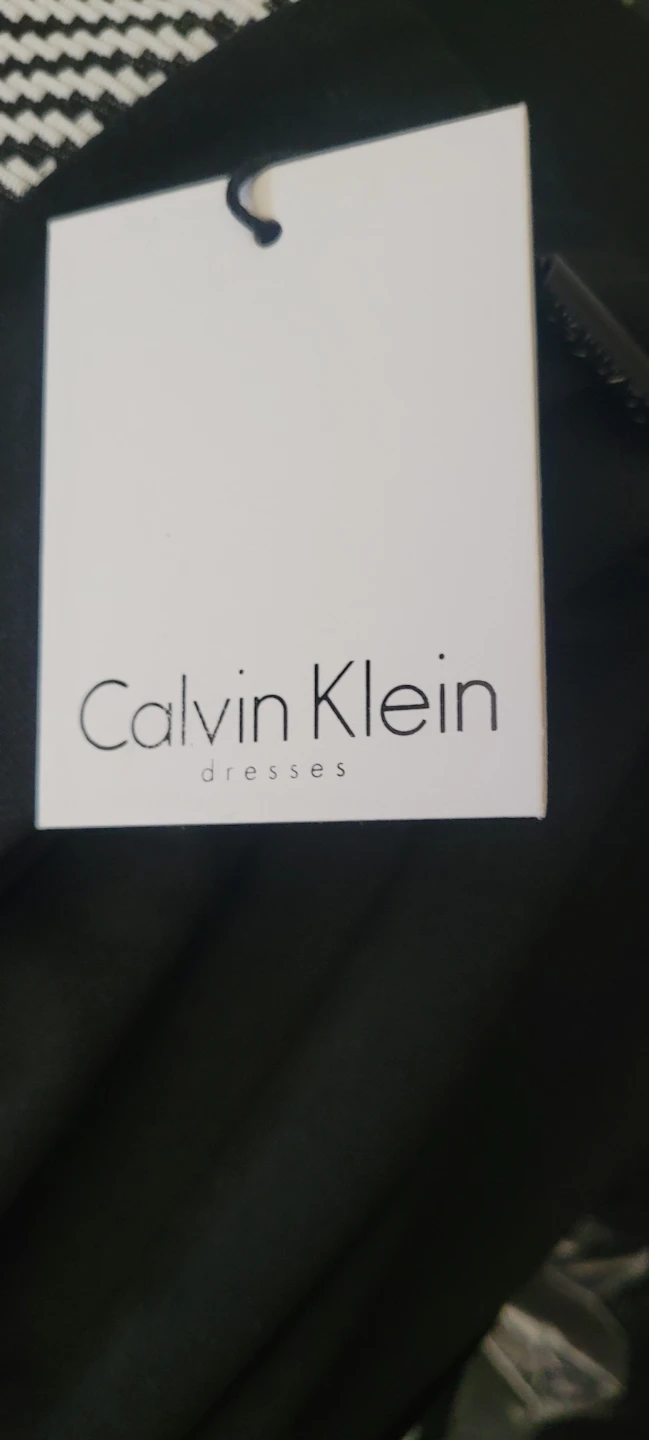 Calvin Klein Black and White Geometric Sheath Dress Size 10 - photo 2