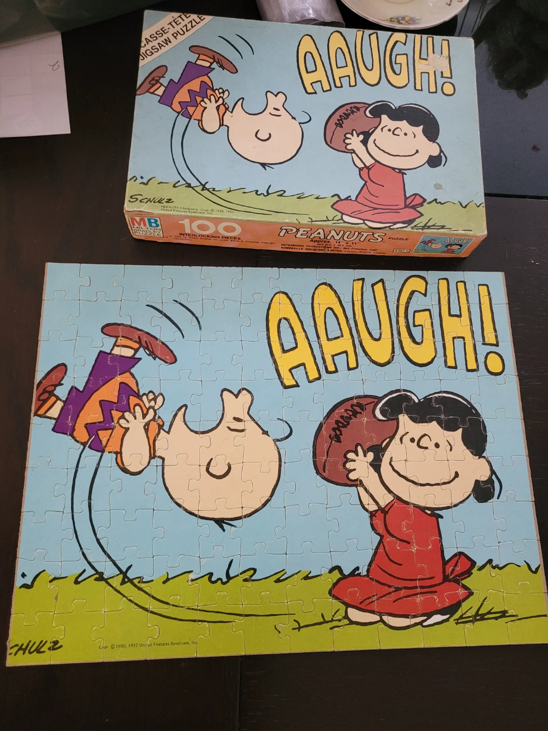 Vintage Milton Bradley Peanuts Charlie Brown Lucy Jigsaw Puzzle