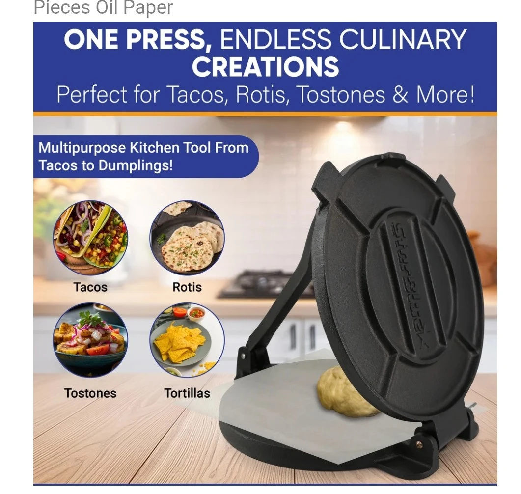 Brand New 10” Cast Iron Tortilla / Roti Press - photo 2