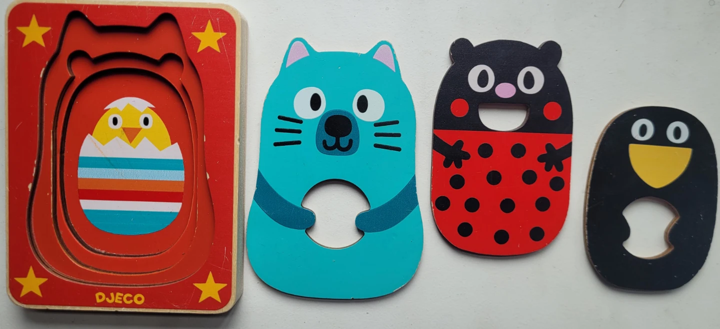 Wooden Ladybug Pull Toy & Puzzles - photo 2