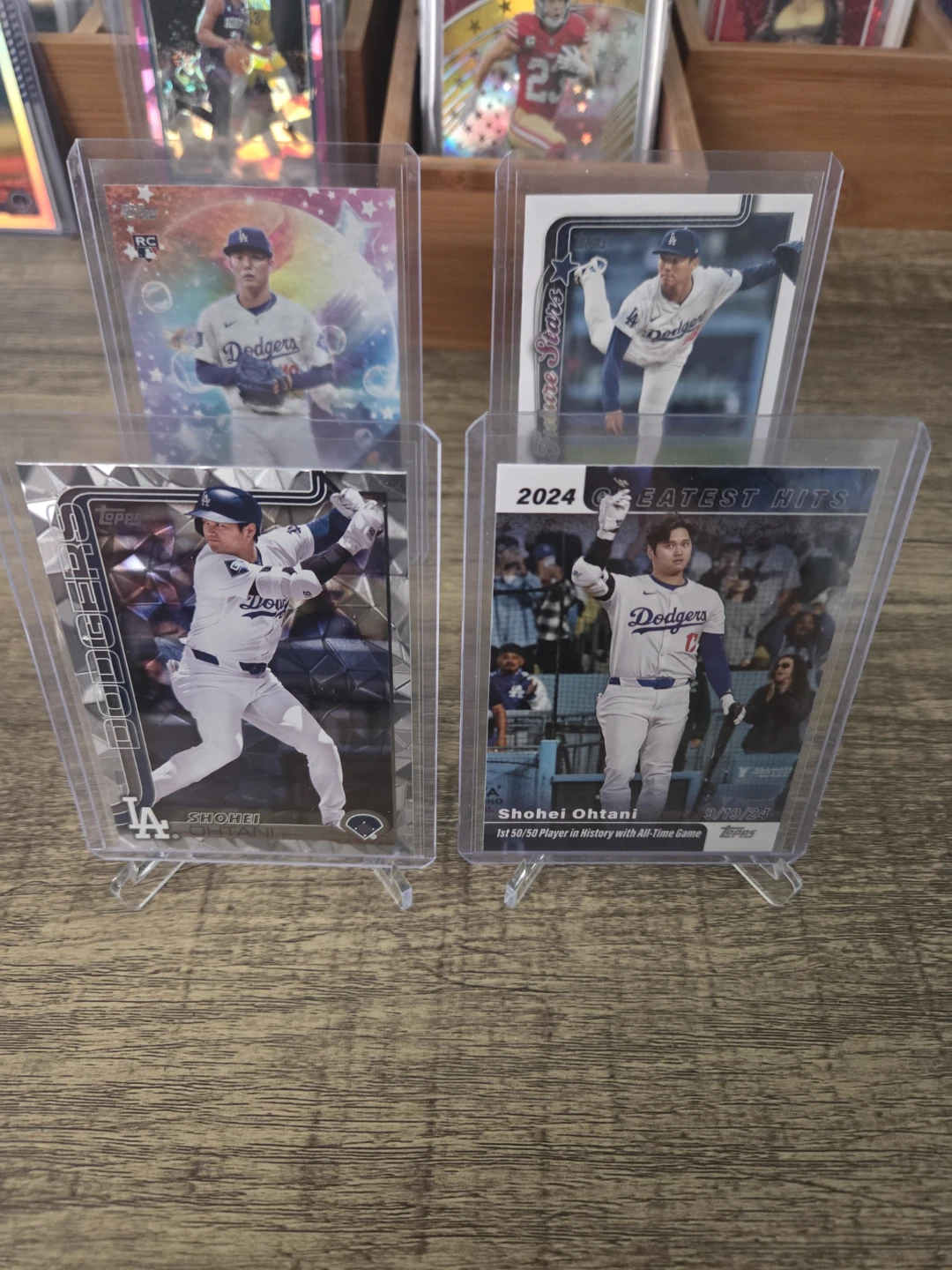Ohtani and Yamamoto cards (4) LA Dodgers