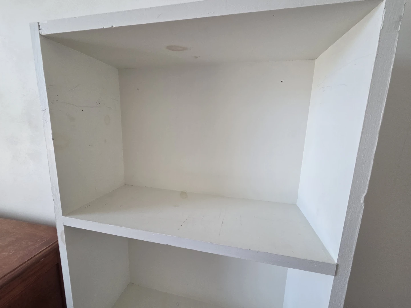 Solid wood white 4-Shelf Bookshelf - photo 2