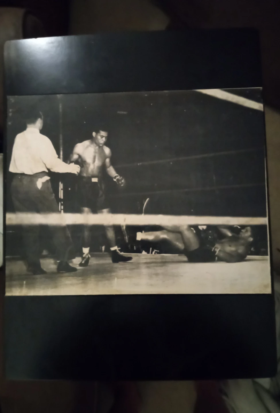 Vintage Boxing Photo Plaque