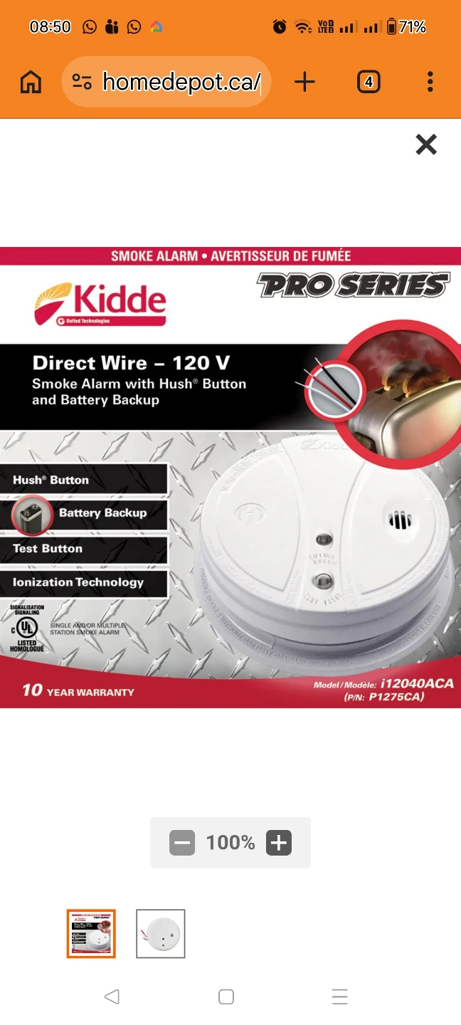 Keddi smoke alarm 3 pack