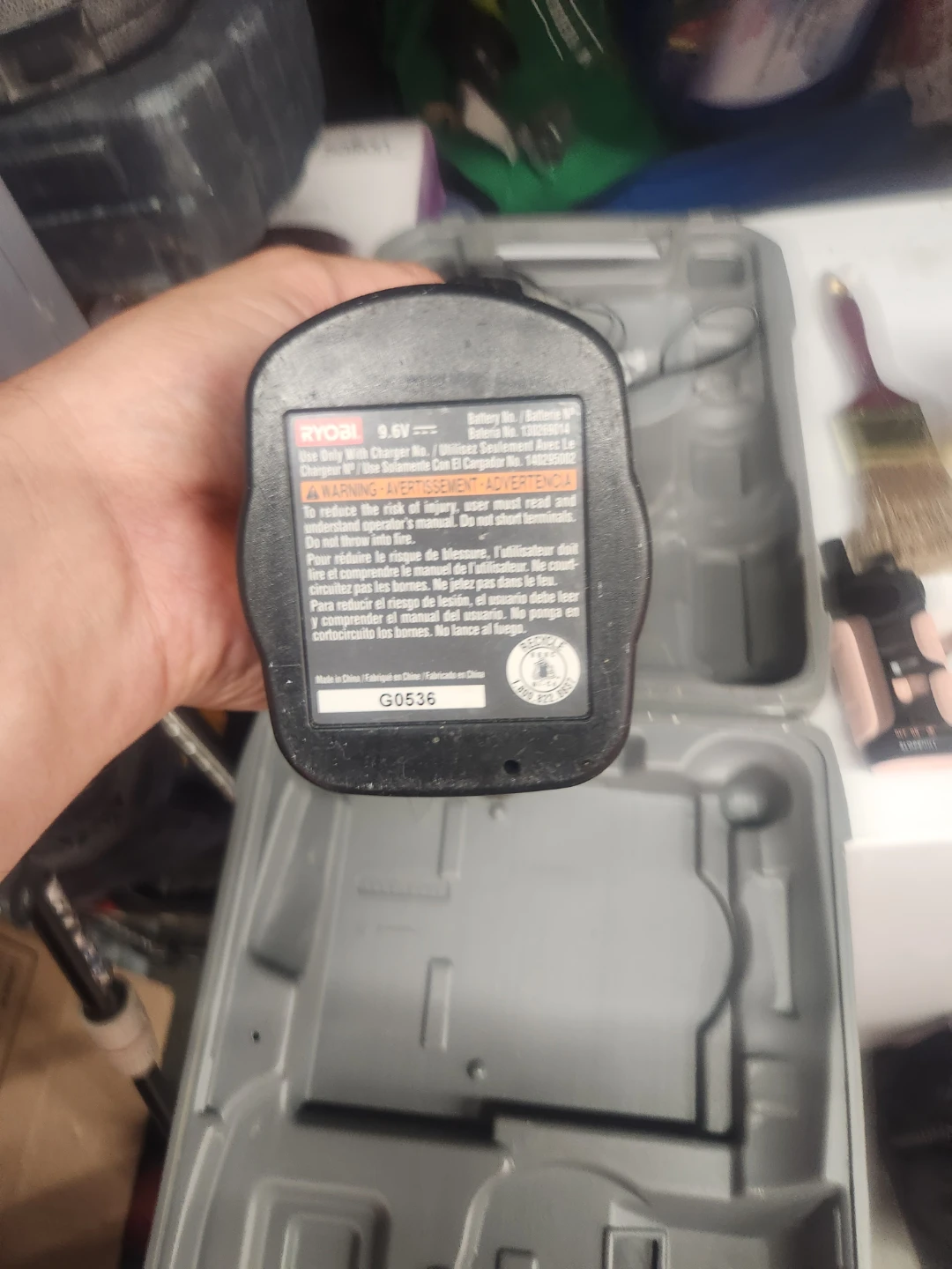 Ryobi 9.6V Cordless Drill with Battery and Charger - photo 4