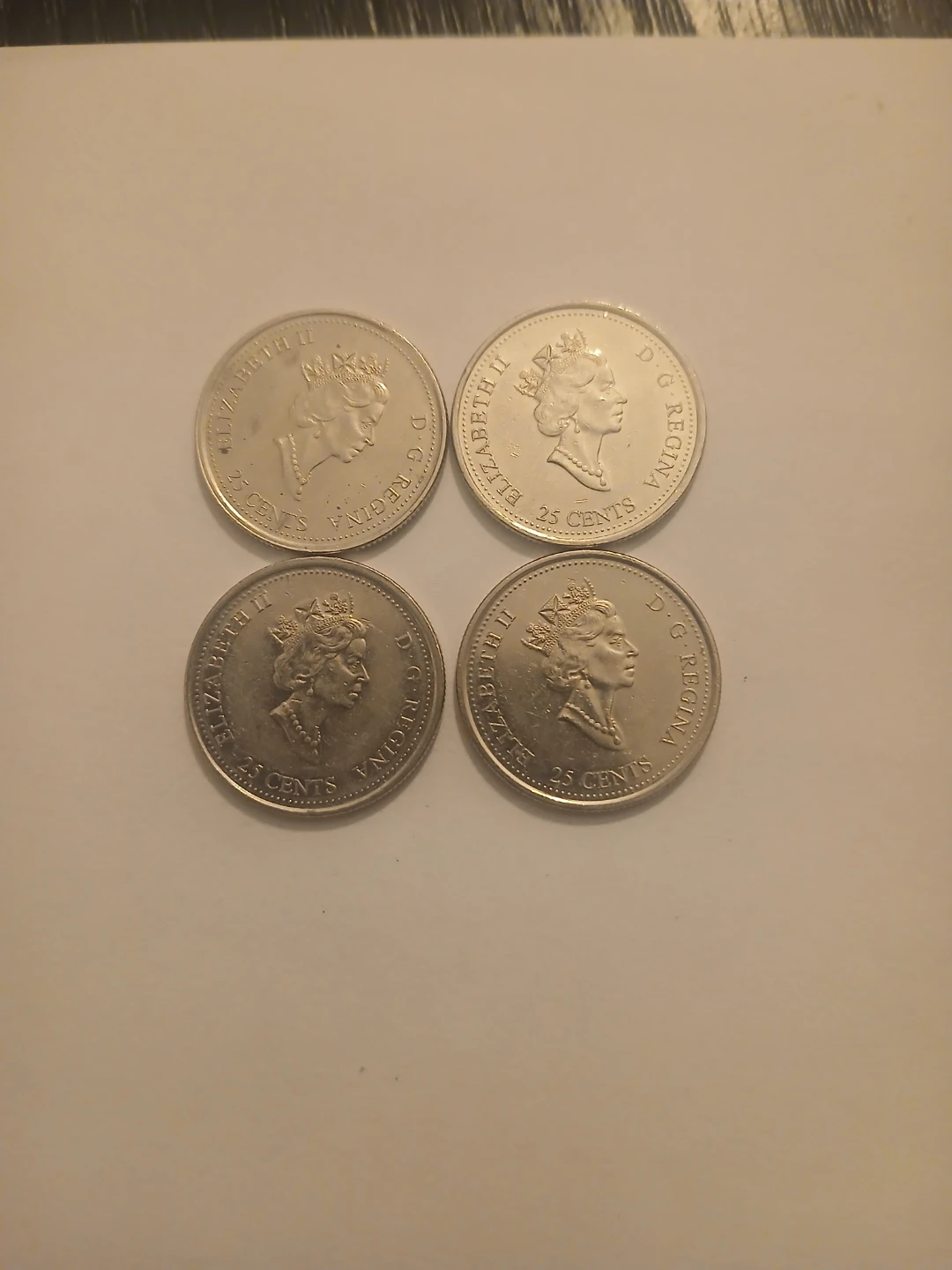 Set of 4 Canadian 1999 Quarters - photo 2
