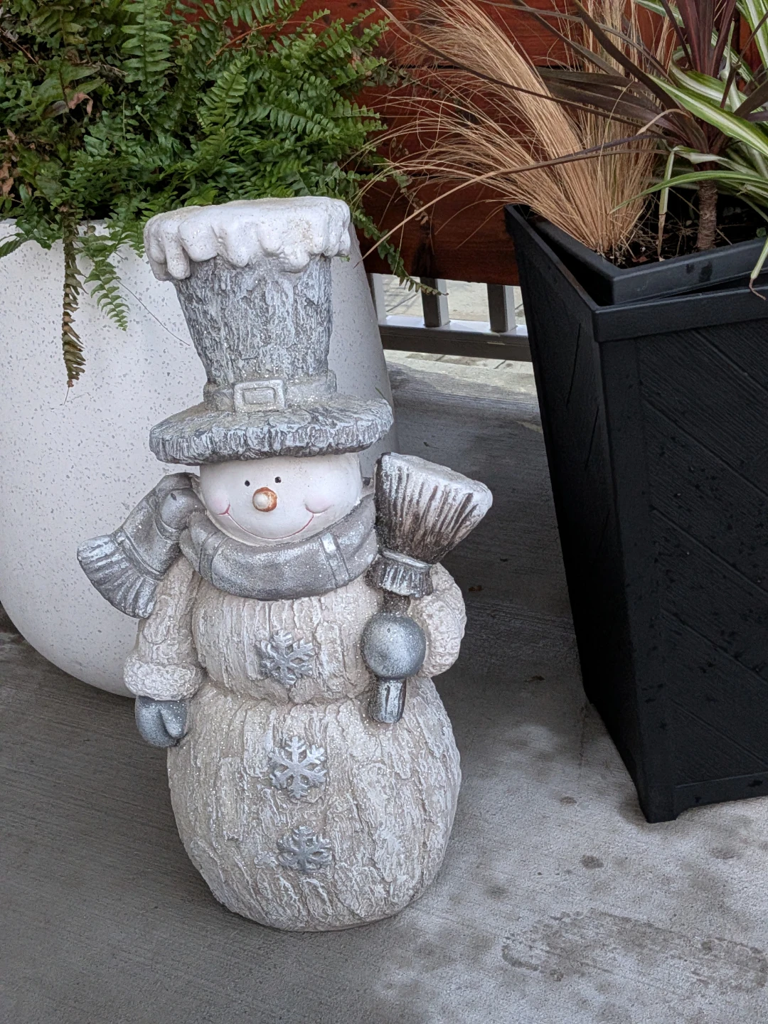 Decorative Snowman Figurine