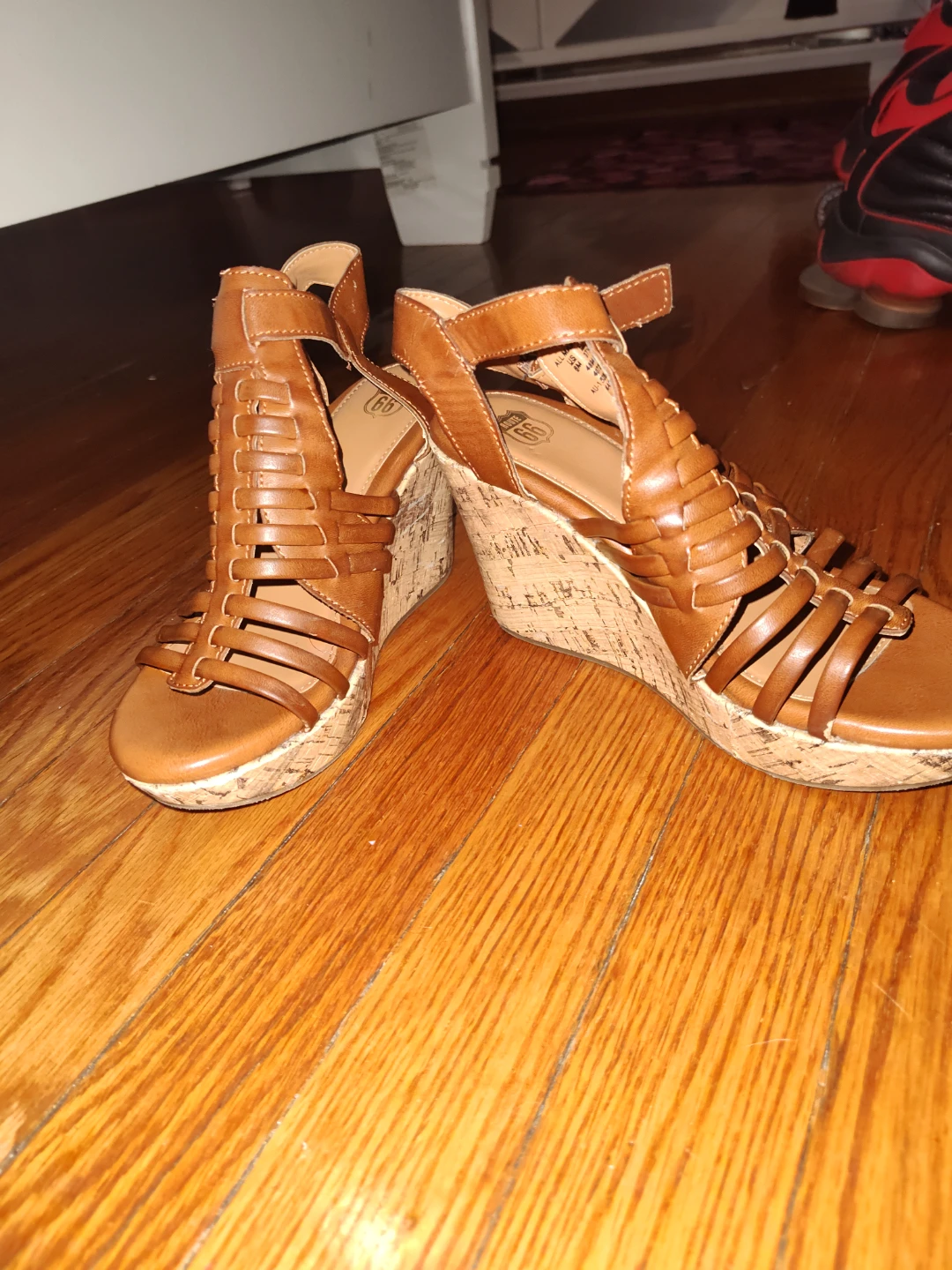 Brown Wedge Sandals Size 6 - photo 4