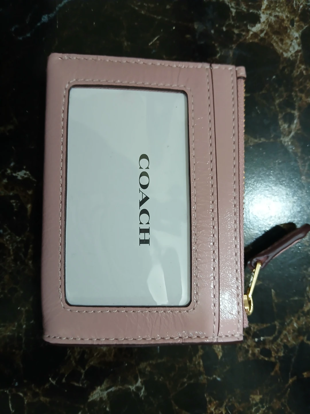 Coach Pink Leather Card Holder - photo 3