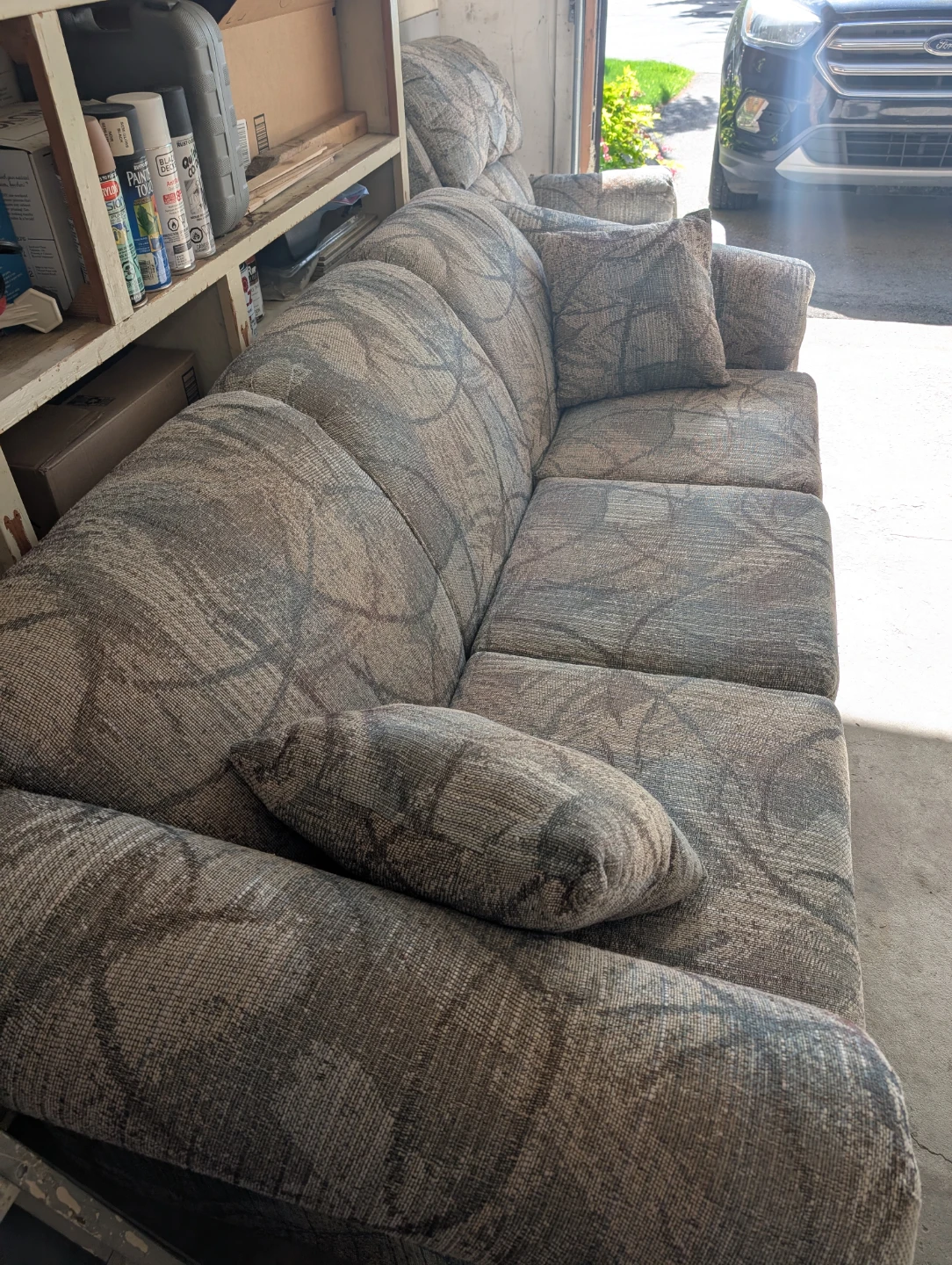 Like new sofa and matching recliner - photo 2