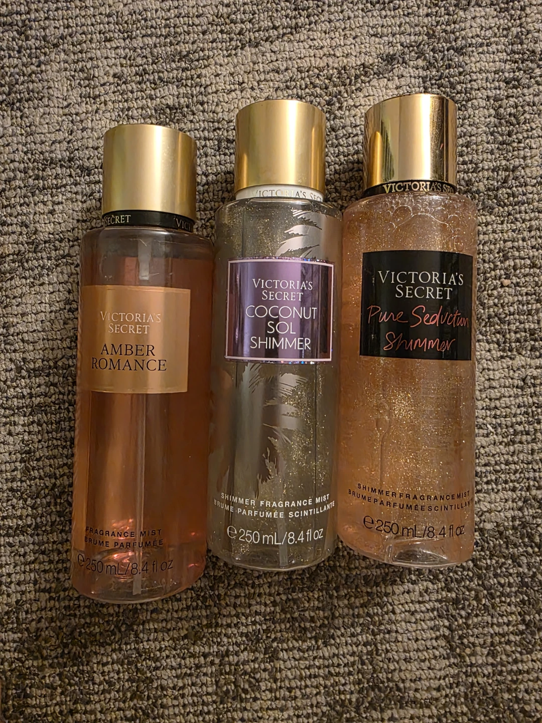 Victoria's Secret Shimmer Fragrance Mists (3 Pack)