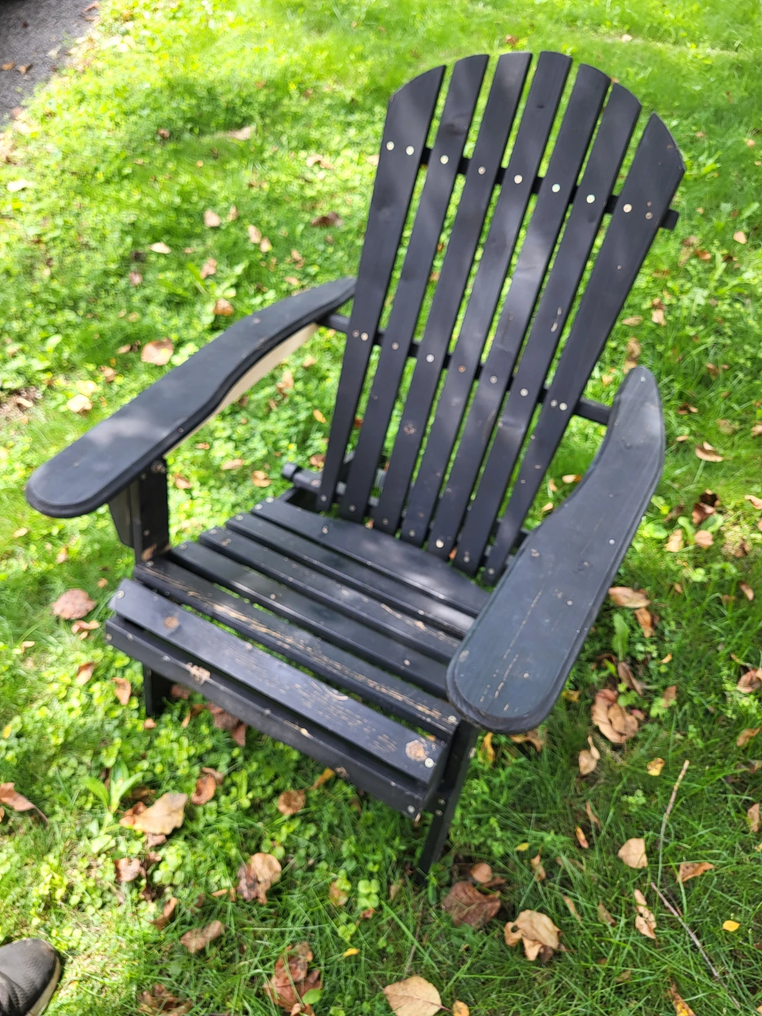 Black Adirondack Chair - photo 2