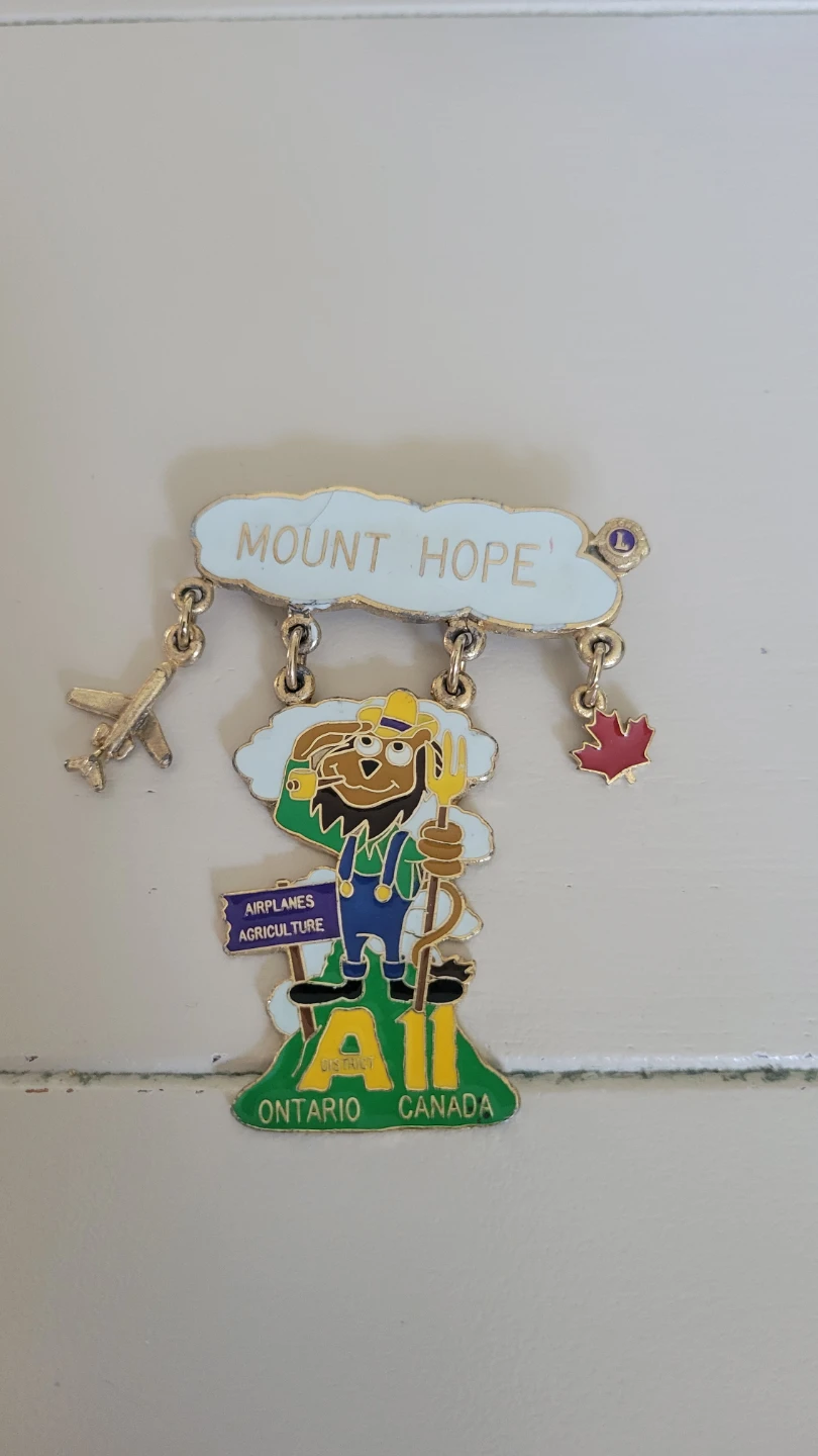 Vintage Mount Hope Ontario Canada Souvenir Pin - photo 2