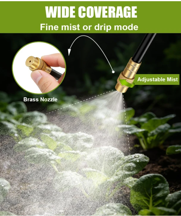 80ft Misting System for Outdoor Cooling and Plant Watering - photo 4