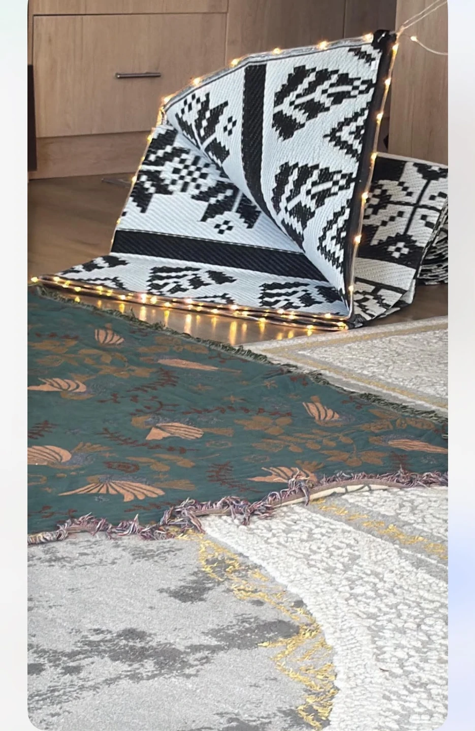 Outdoor Mat with light size 9×12 feet - photo 2