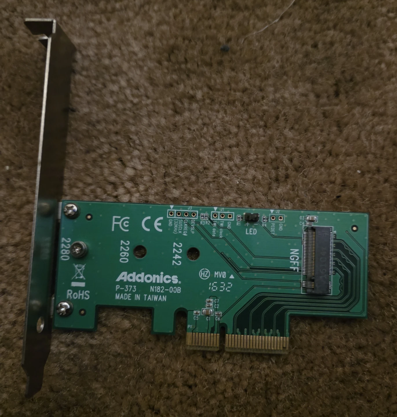 Addonics P-373 NGFF M.2 Adapter Card