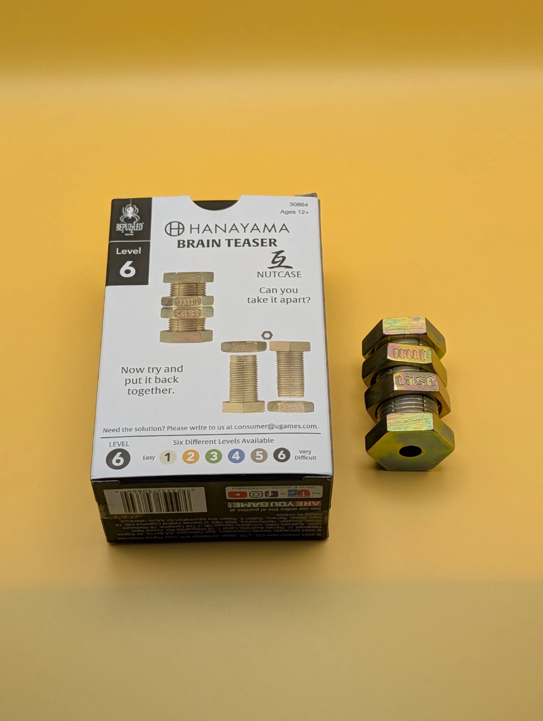 Hanayama Nutcase Brain Teaser Puzzle - Level 6 - photo 2