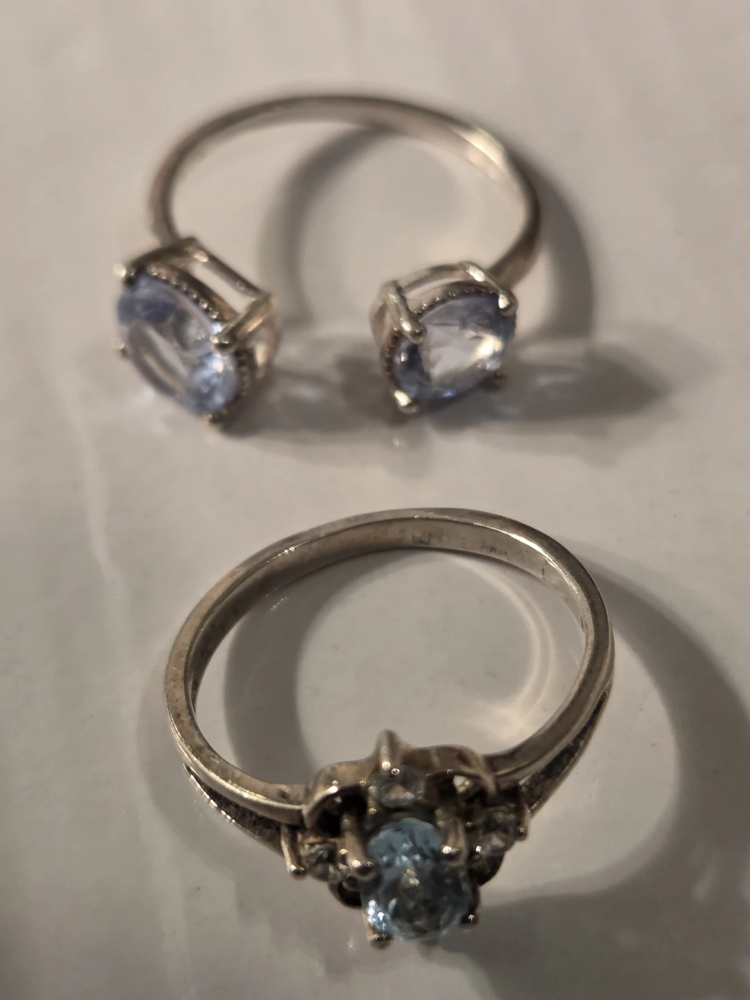 Silver Rings 925with Blue Gems - photo 2