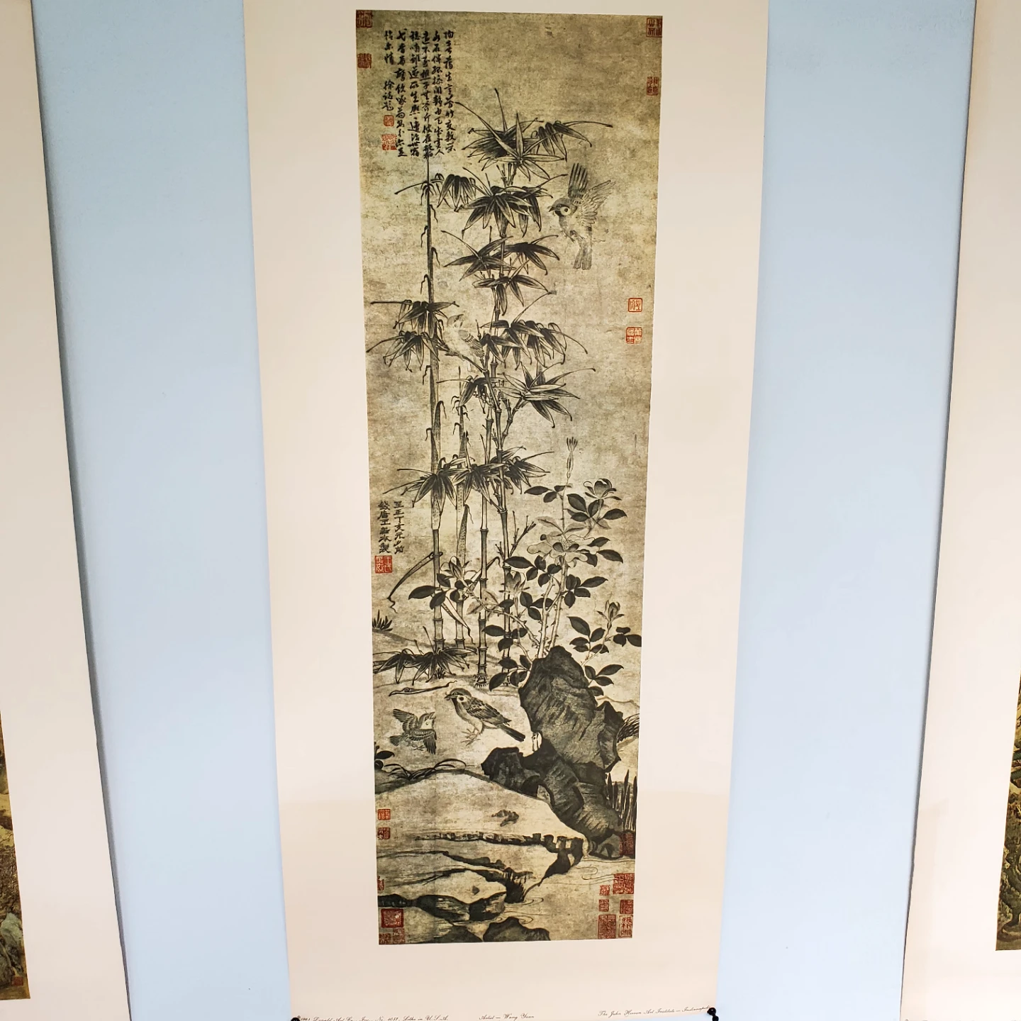 Chinese Ink Painting of Bamboo and Birds