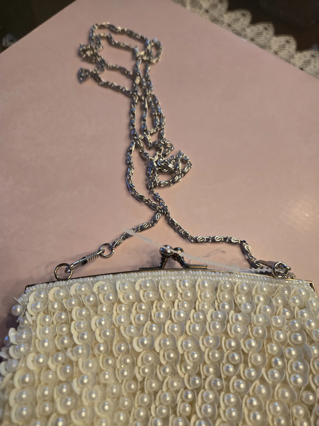 Kaiho Beaded Clutch with Chain Strap - photo 3