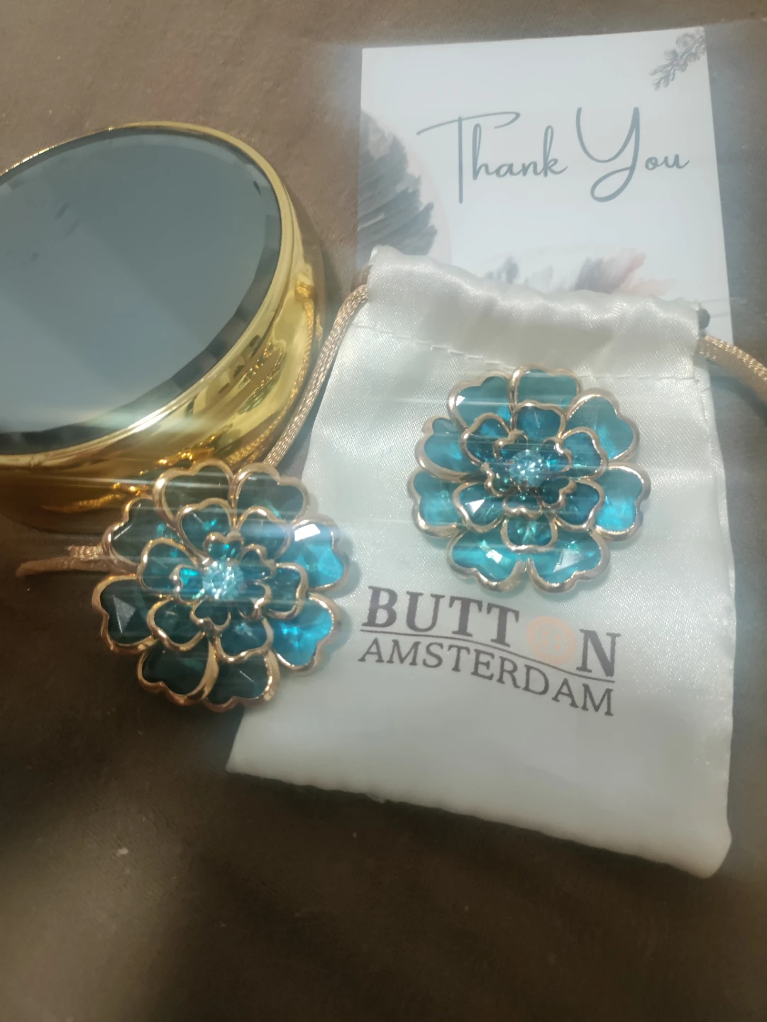 BUTTON AMSTERDAM Flower Brooch Set - photo 2