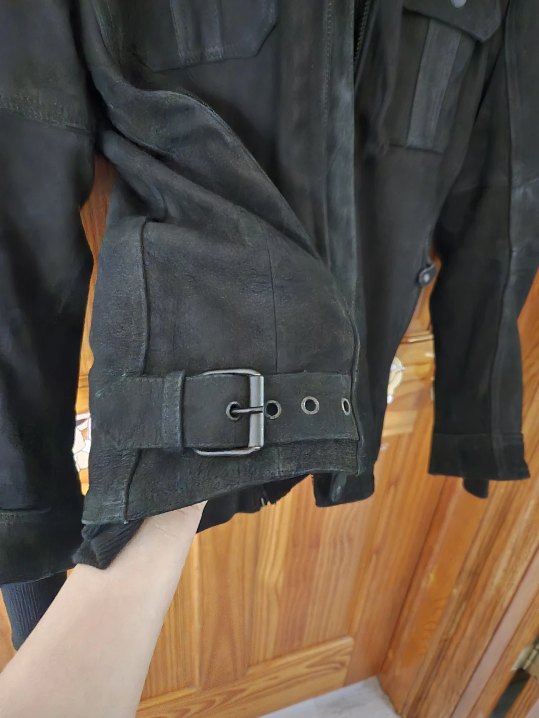 Street & Steel Genuine Leather Motorcycle Jacket with Hoodie - photo 3