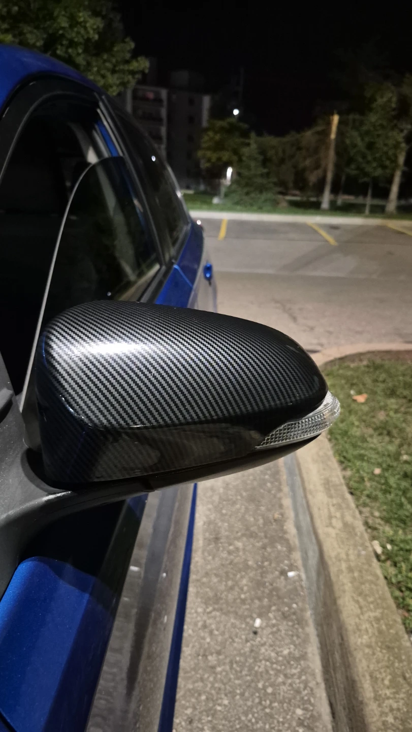 Carbon Fiber Car Side Mirror Covers for Toyota - photo 2