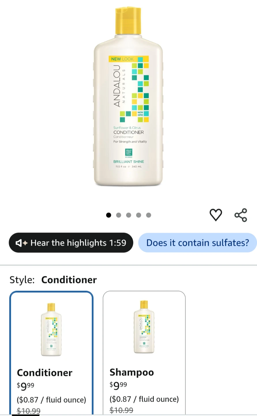 Set of 3 Andalou Naturals Conditioners - New - photo 3