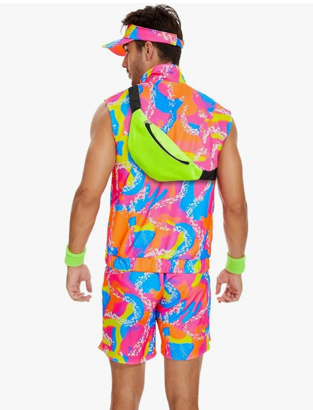 Small(fit in medium) 80s 90s Workout Costume Hallowee - photo 3
