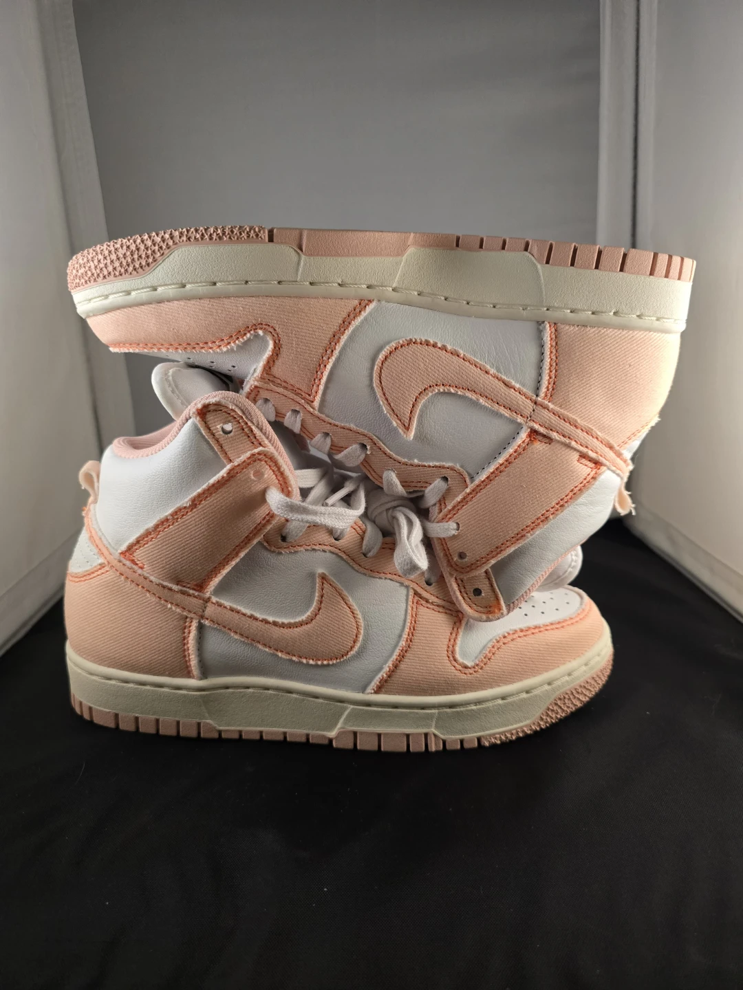 Nike Dunk High Pink White Sneakers - photo 3