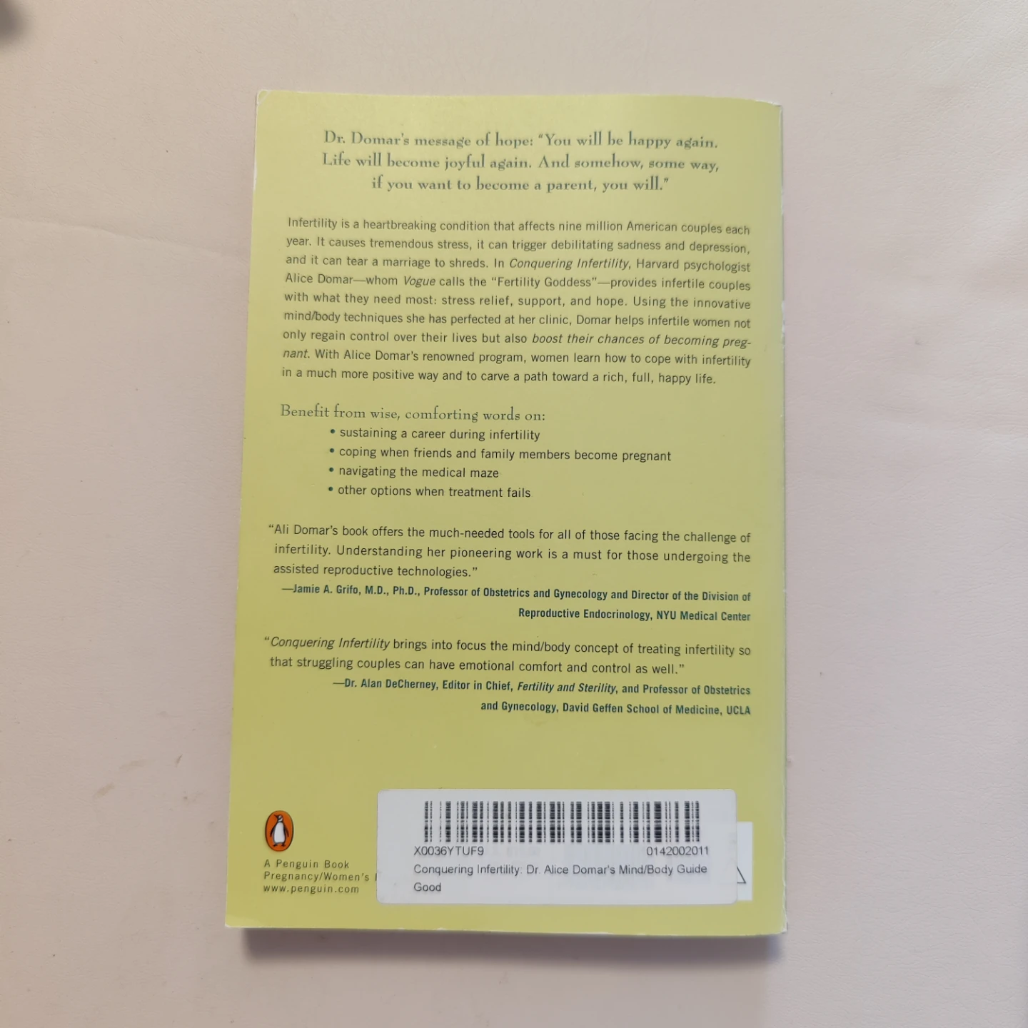 Conquering Infertility book - photo 2