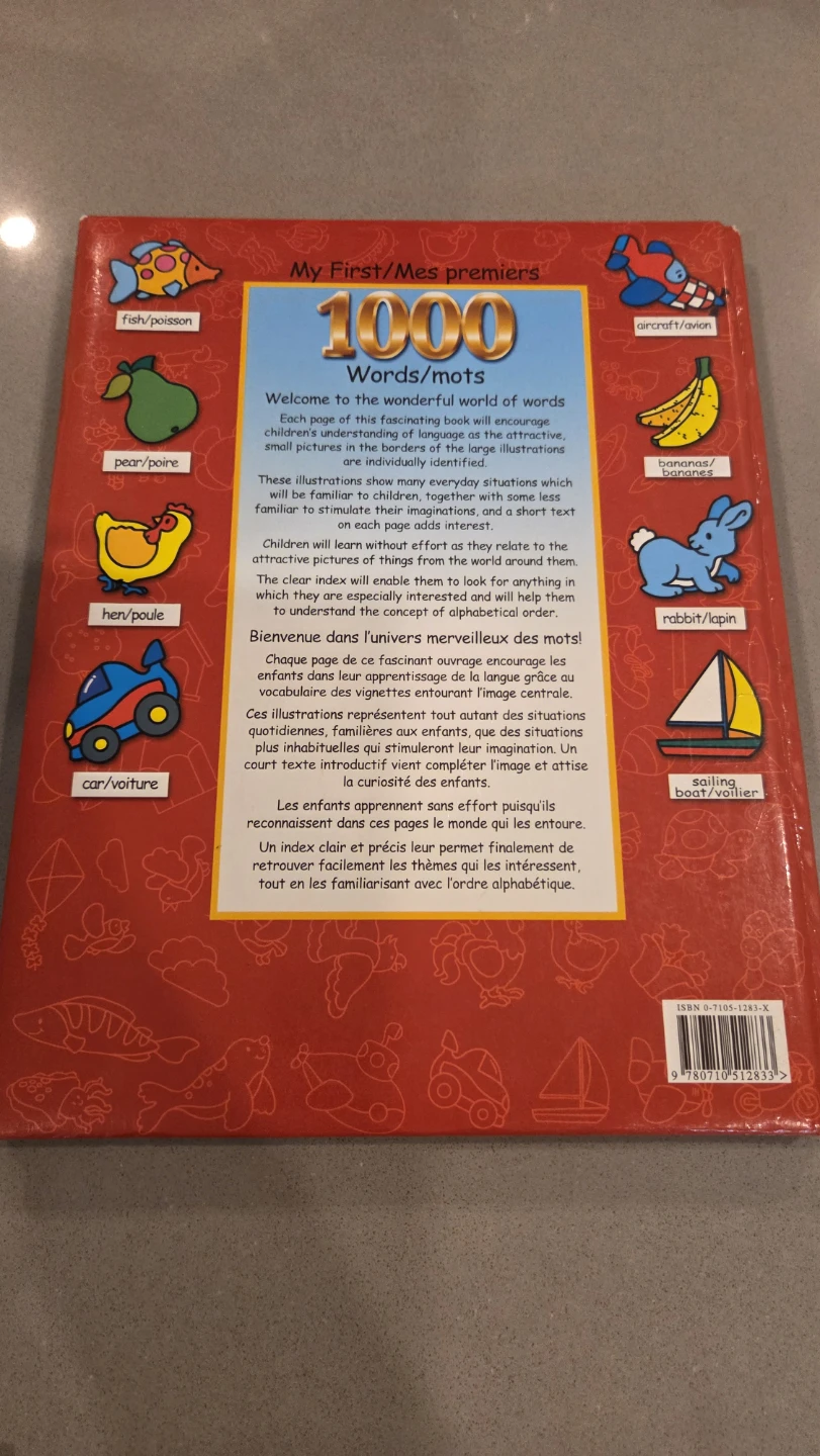 My First 1000 Words - Eng/Fre Childrens book - photo 3