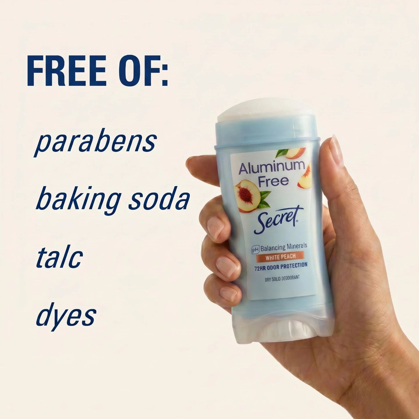 "Secret" Peach Deodorant Aluminum-Free 68g - photo 3