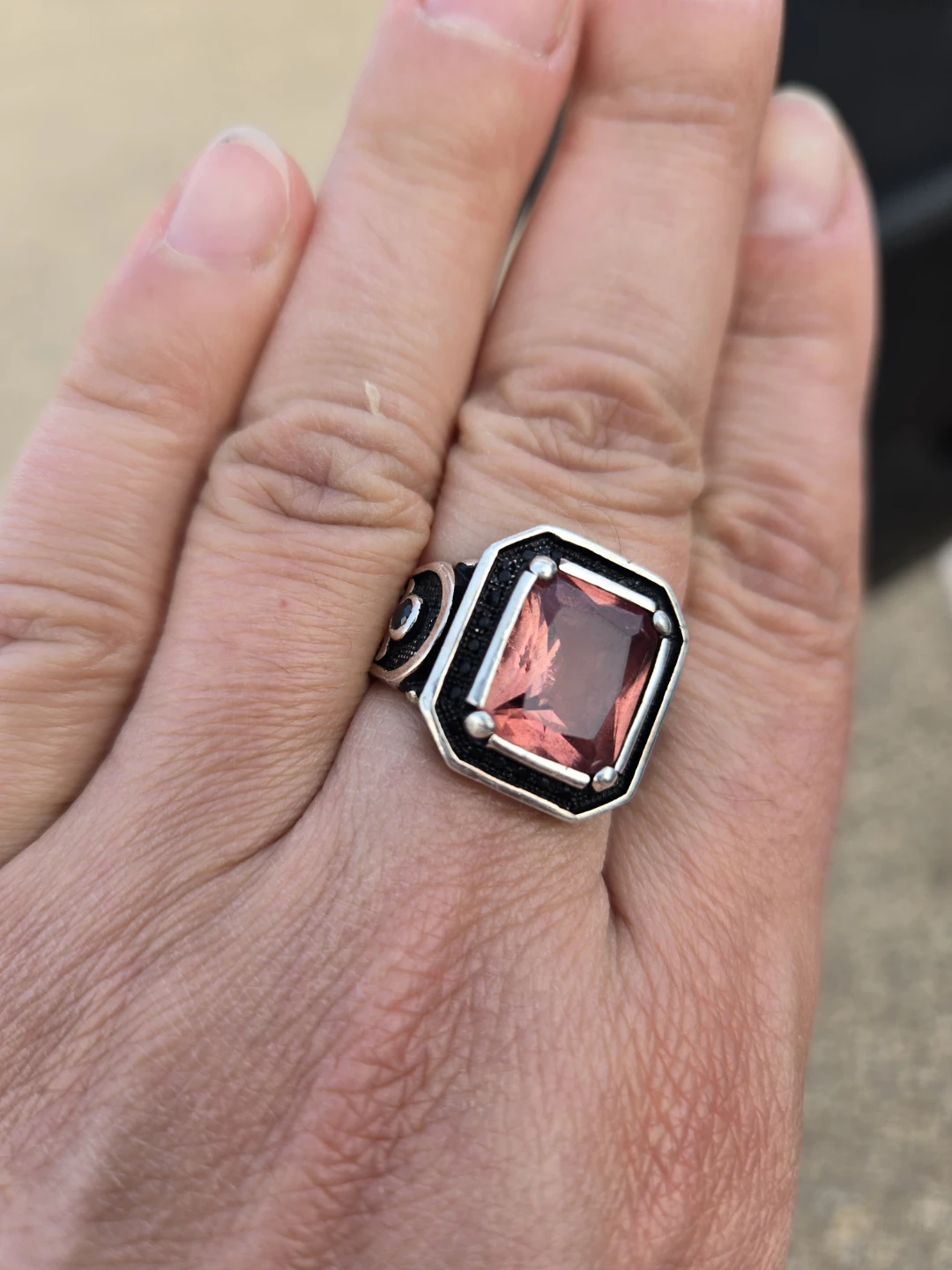 Men's Ring with Zultanite stone( changing  color- see pics) - photo 5