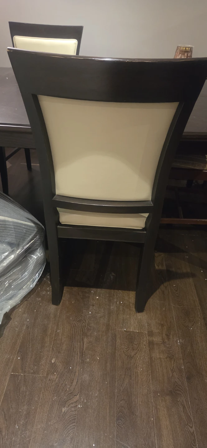 Dark Wood Dining Table and 8 Chairs Set - photo 4