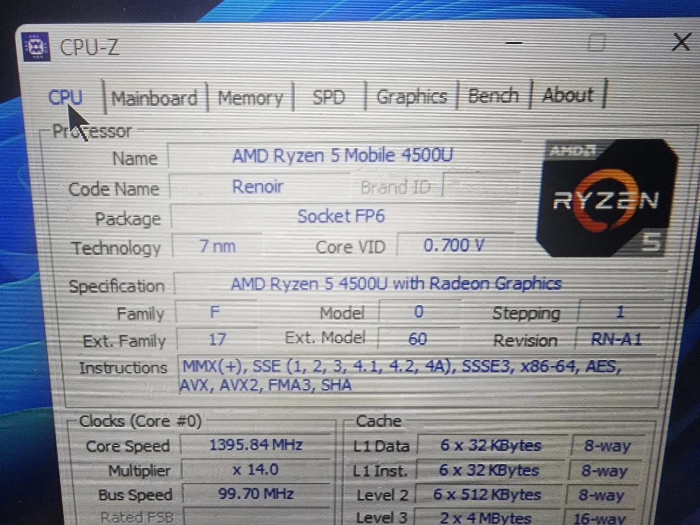 Lenovo Laptop 20T80005US AMD Ryzen 5 - photo 3