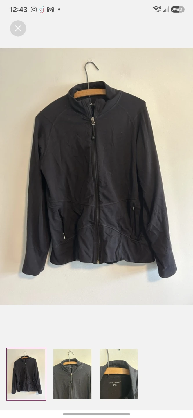 Tuff Athletics Full Zip Jacket XL/TG Black