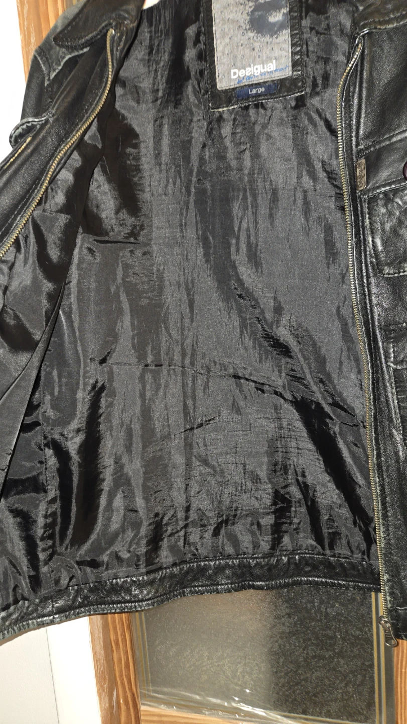 Desigual Black Leather Jacket - Large - photo 5