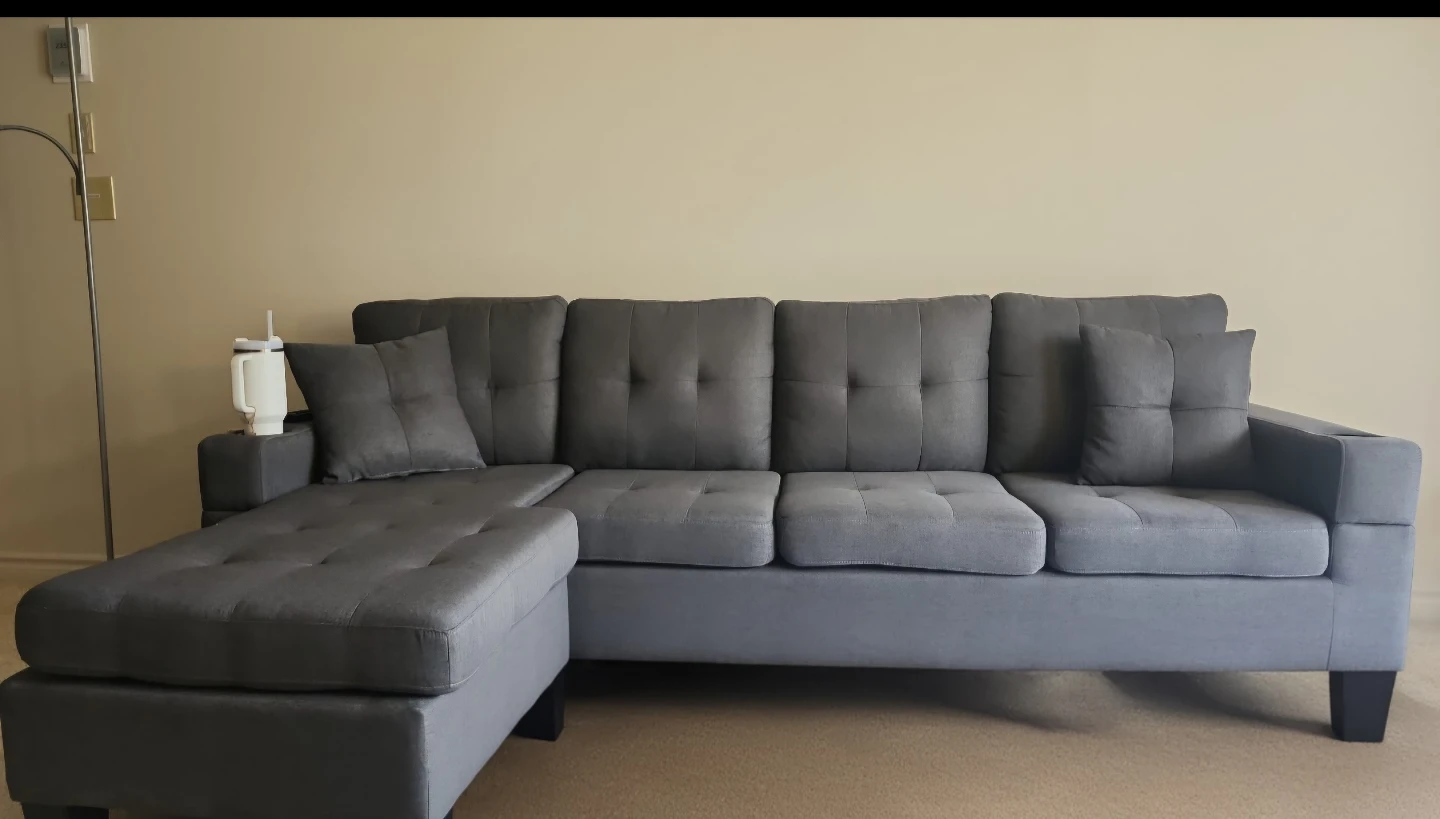 Grey Sectional Sofa-new