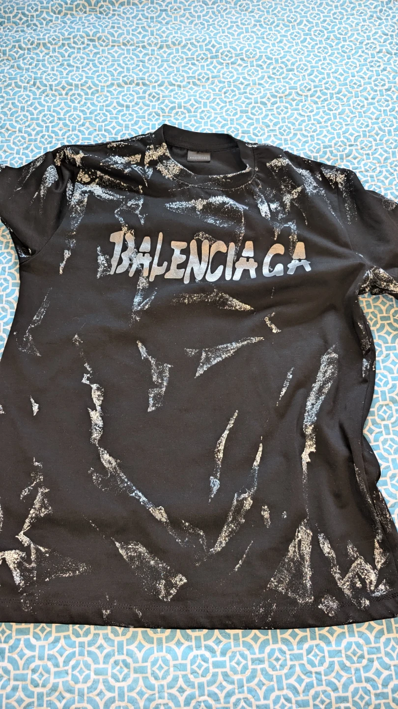 Balenciaga Black Graphic T-Shirt