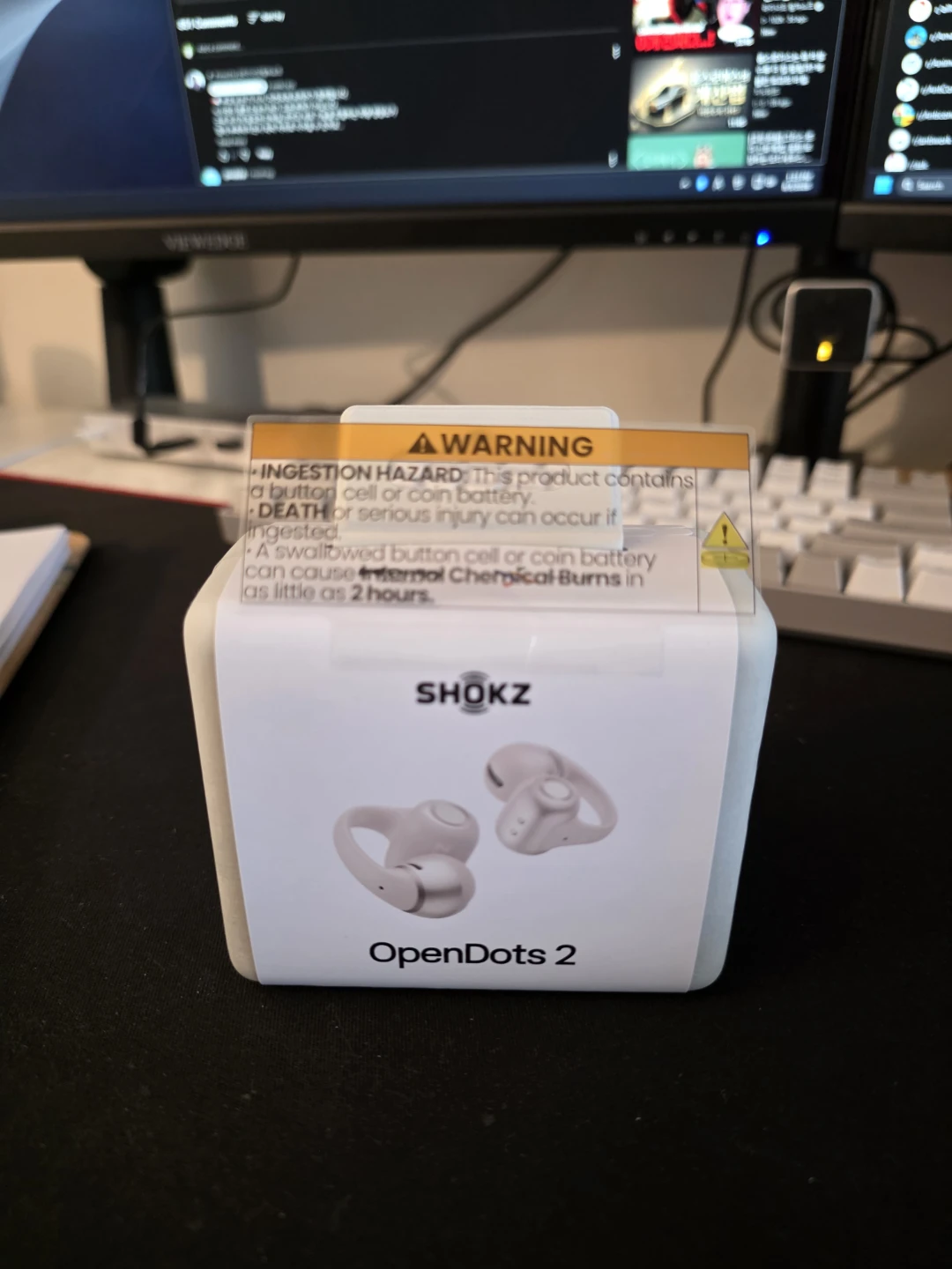 Shokz OpenDots 2 Earbuds - Pearl White