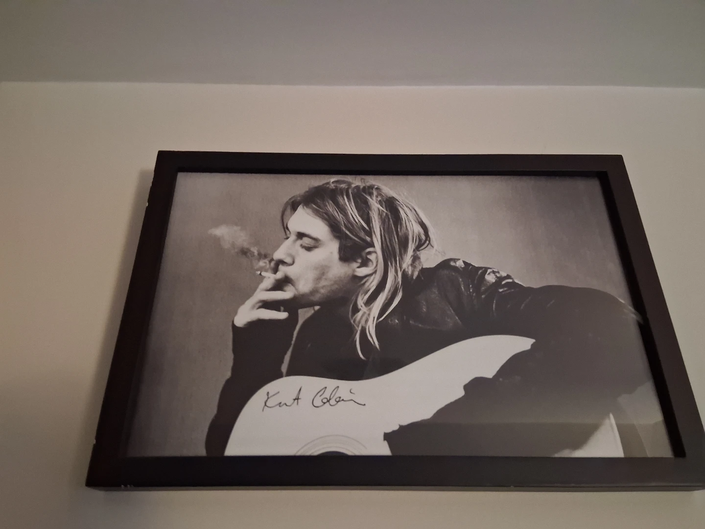 Framed Kurt Cobain Portrait - photo 2