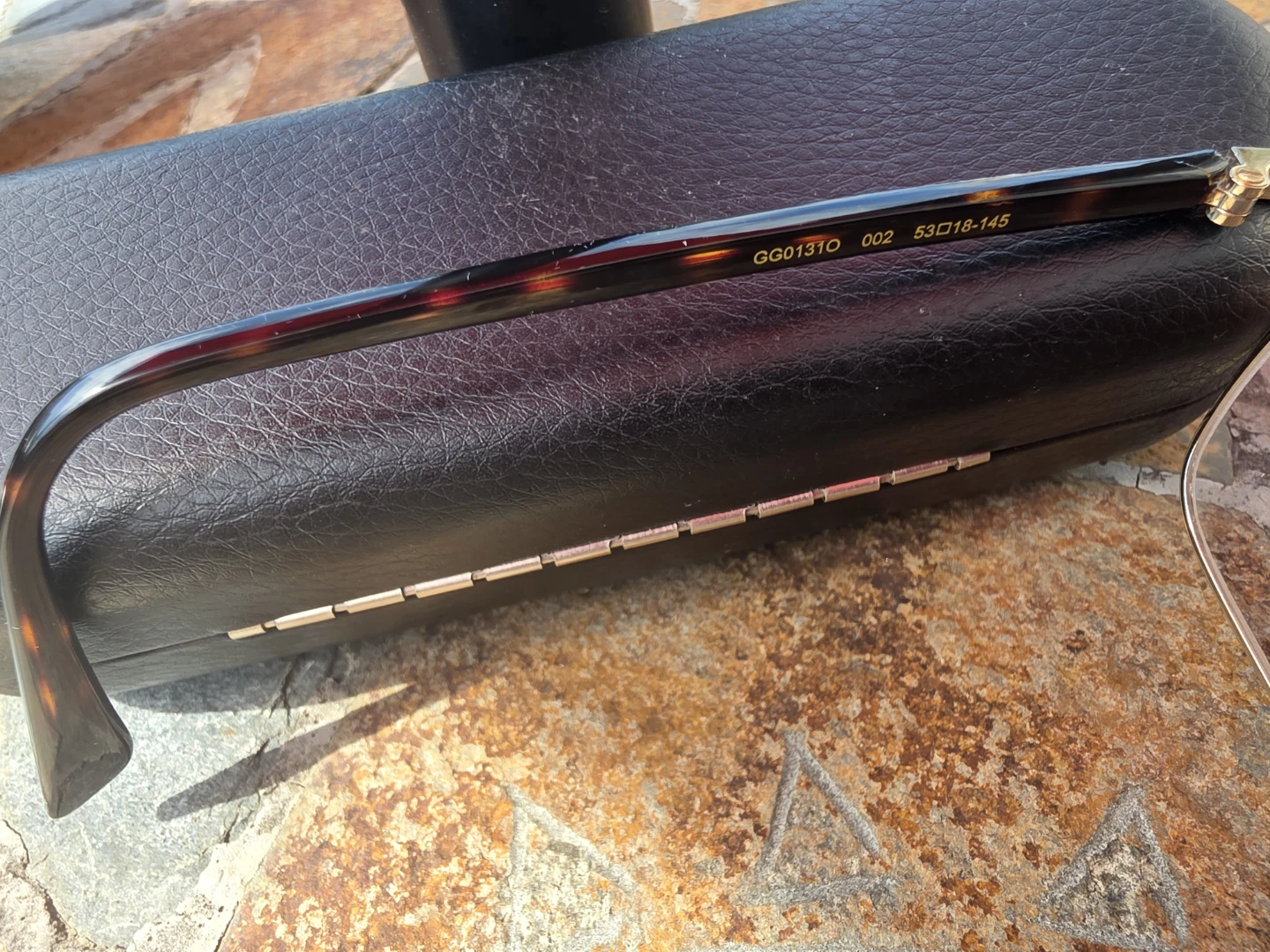 Gucci Eyeglasses Frames Only, GG01310, 002 53 18-145 Gold/Brown. - photo 4