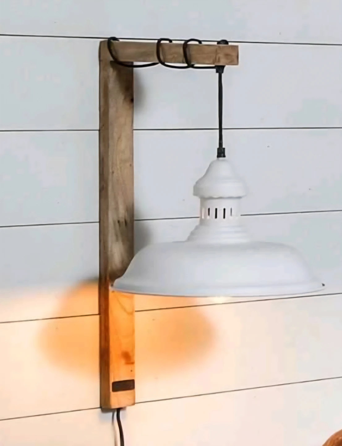 Set of 2-White Farmhouse Wall Sconce Lamp