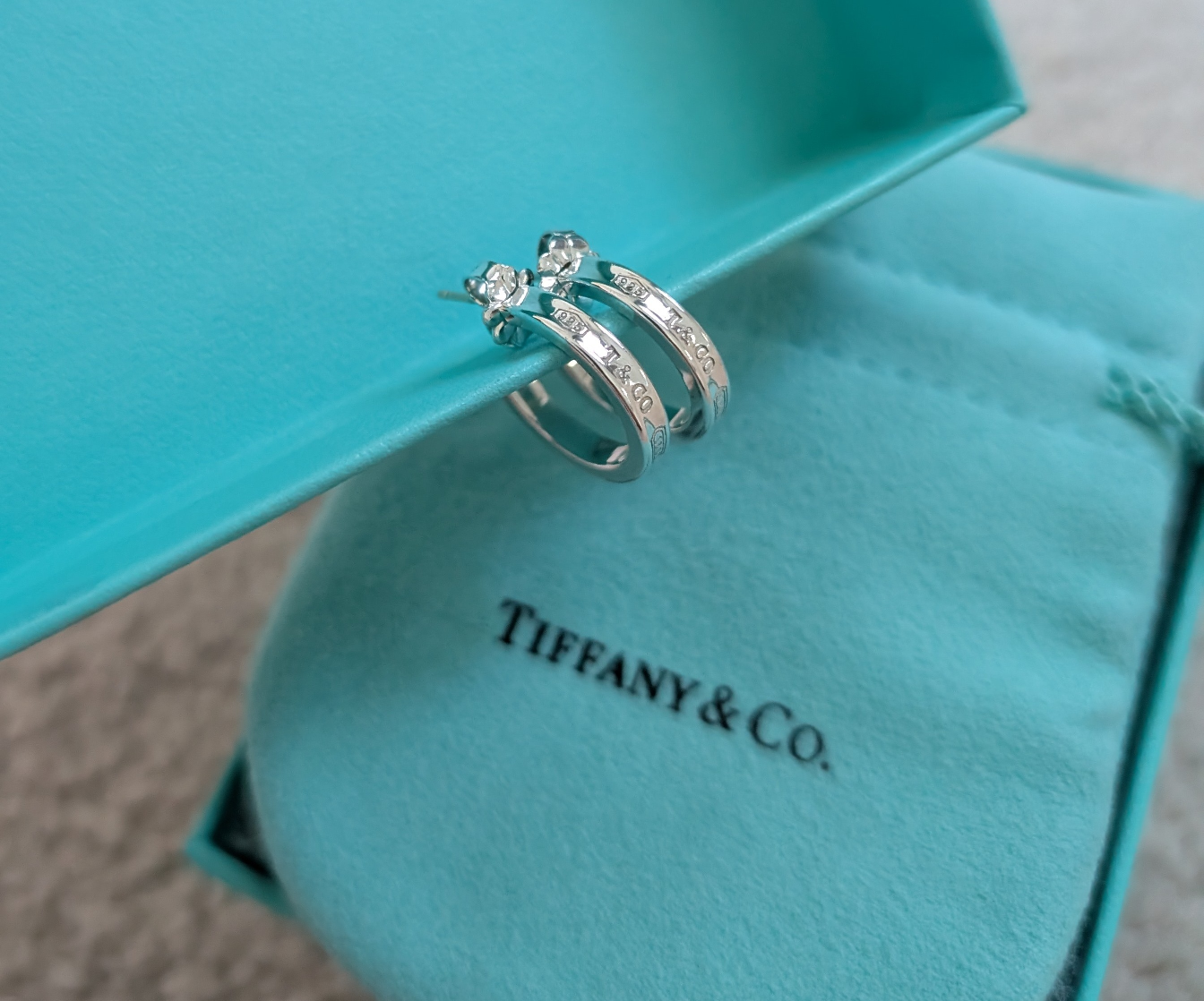 Tiffany & Co. Sterling Silver Hoop Earrings