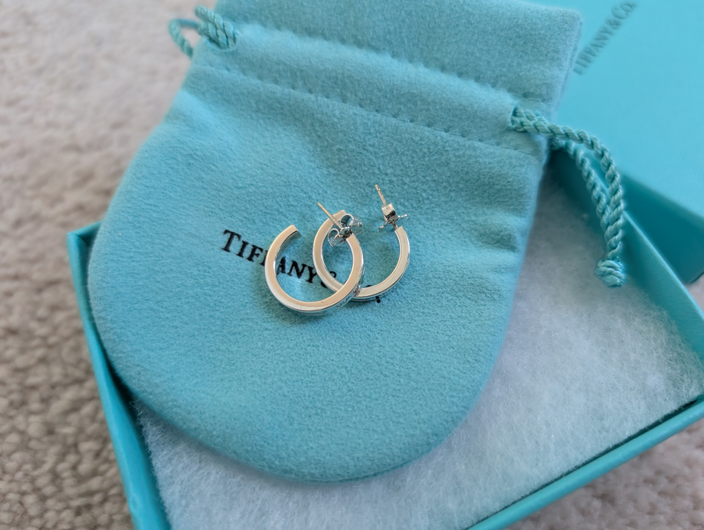 Tiffany & Co. Sterling Silver Hoop Earrings - photo 3