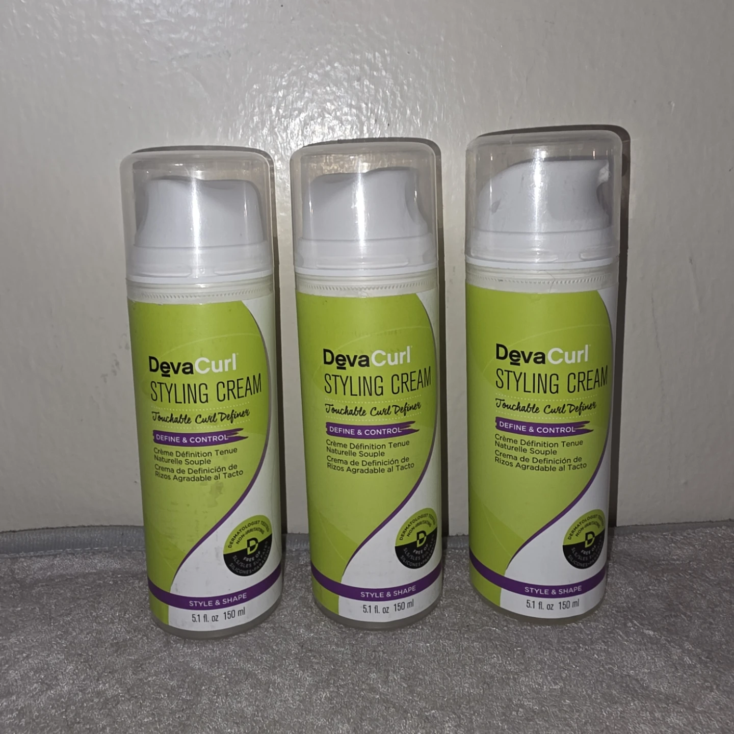 DevaCurl Styling Cream Touchable Curl Definer - 3 Pack