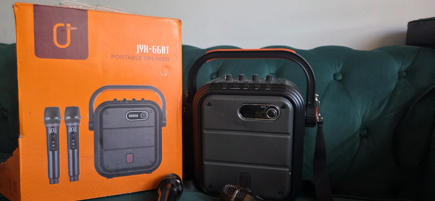 JYX-66BT Portable Speaker with 2 Microphones