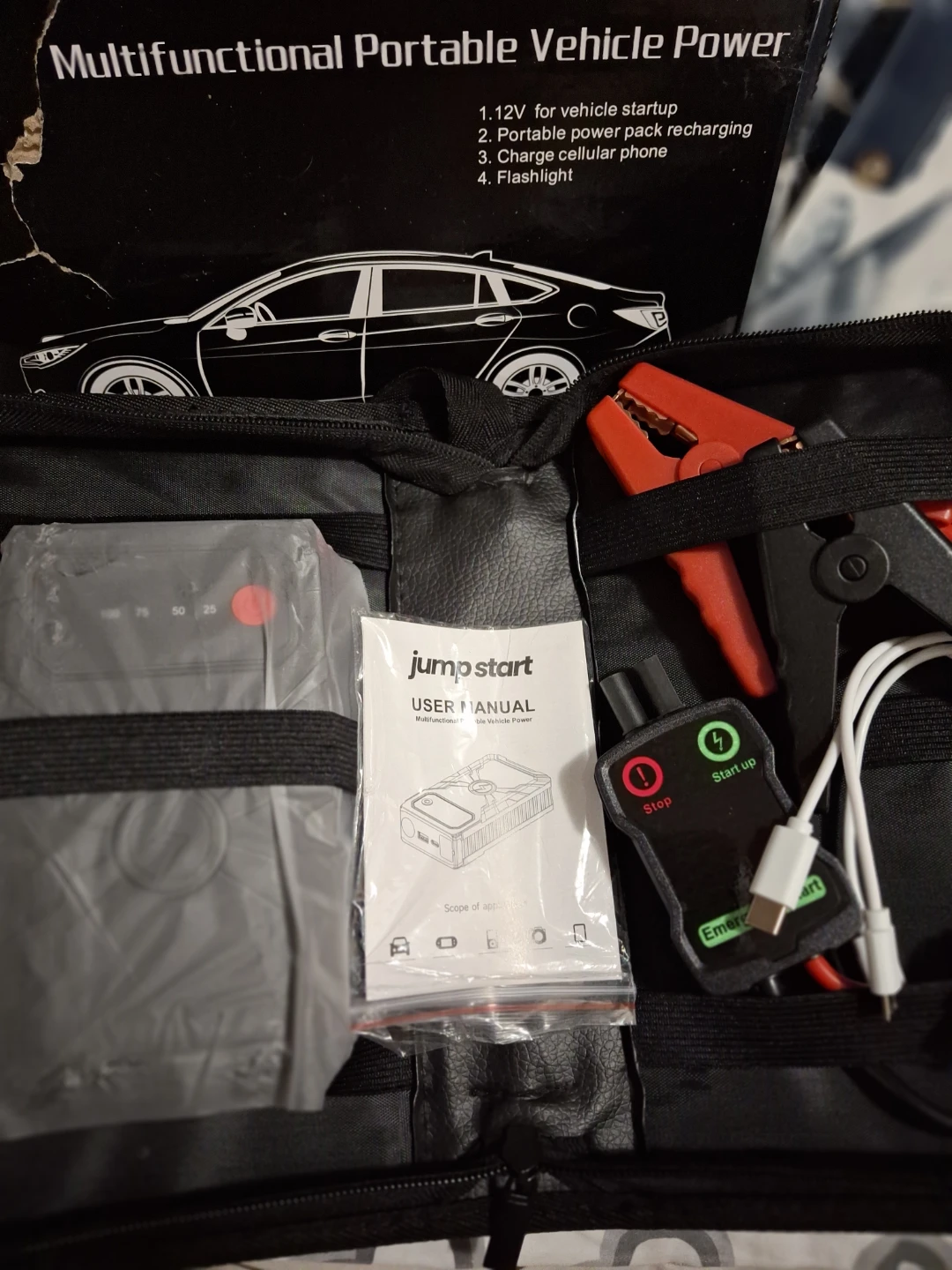 New car emergency jump starter can jump start cars, SUVs, trucks - photo 5