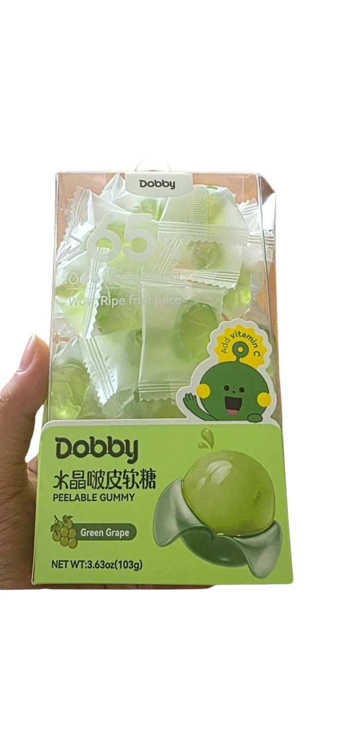 FREE – Dobby Peelable Gummies (Green Grape) 🍇